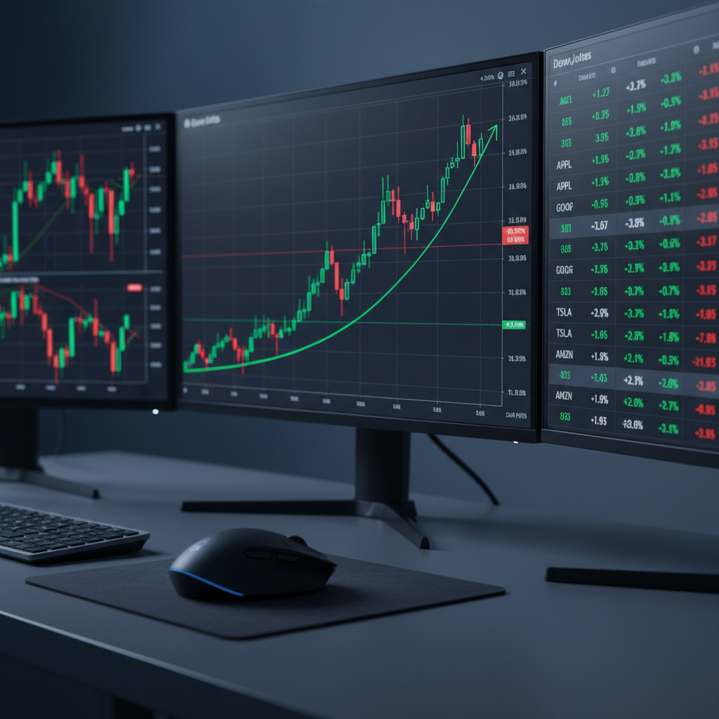 Visual representation of dow futures