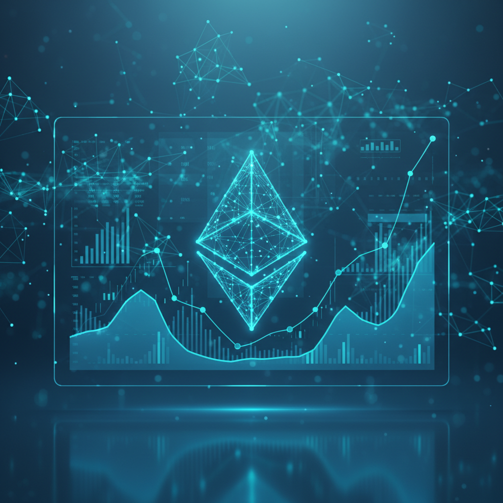 Visual representation of ethereum price